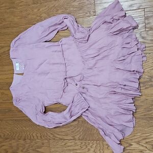 Bluivy Boutique Ruffle Hem Mini Dress Sz Medium NWT